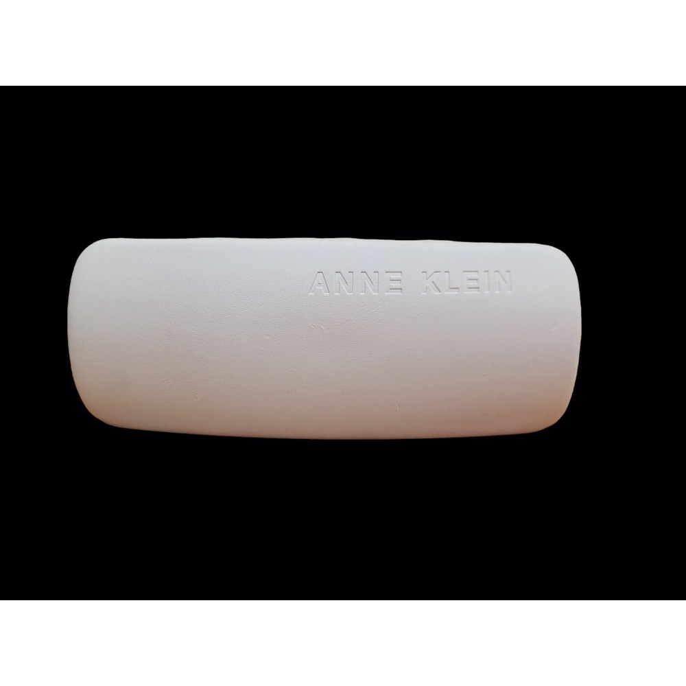 Anne Klein Hard White Leather Sunglasses Eyeglasses Case‎ CLEAN